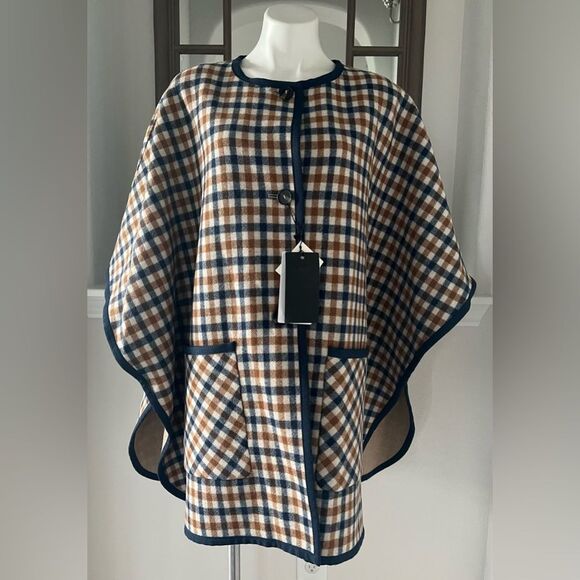 MaxMara Weekend Fieno Reversible Coat, Virgin Wool, Camel, NWT, Size L